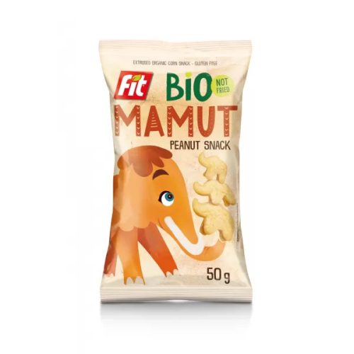 Fit bio mamut extrudált gluténmentes snack mogyoró ízű 50 g