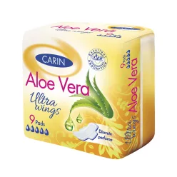   Carin ultra aloe vera ultravékony szárnyas intimbetét 9 db