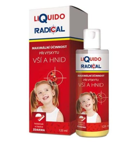 Liquido Radical tetűírtó ajándék sapkával és fésűvel 125 ml