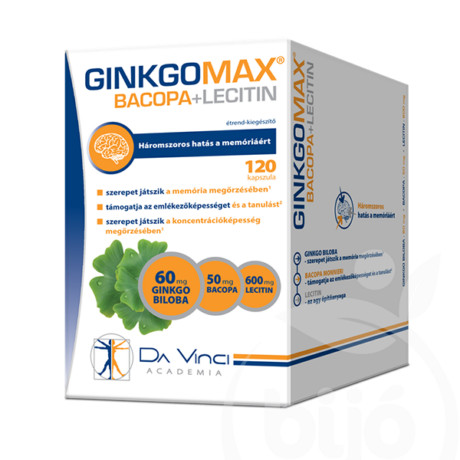 Ginkgomax+bacopa+lecitin lágyzselatin kapszula 60 db