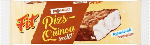 Fit puffasztott rizs-quinoa szelet tejcsokoládés 18 g