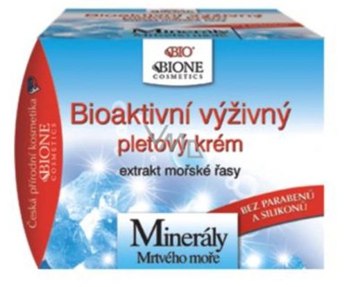 Bione holt-tengeri ásványok bioaktív tápláló arckrém, tengeri algakivonattal, uv védelemmel 51ml