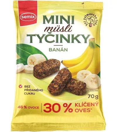 Semix mini müzli snack banános 70 g