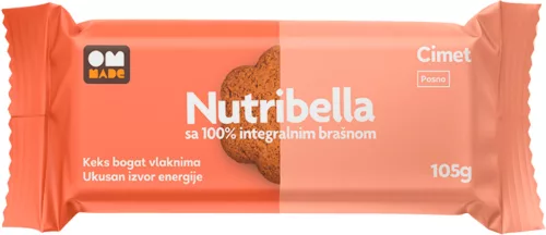 NUTRIBELLA KEKSZ FRUKTÓZZAL FAHÉJAS