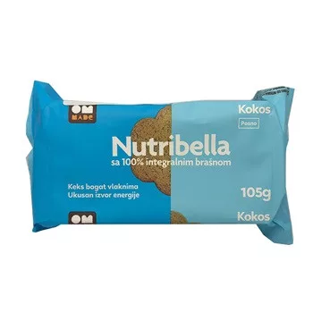 NUTRIBELLA KEKSZ FRUKTÓZZAL KÓKUSZOS