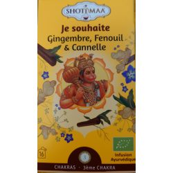   Shoti Maa bio sanctify gyömbér, édeskömény és fahéj tea 16x2g 32 g