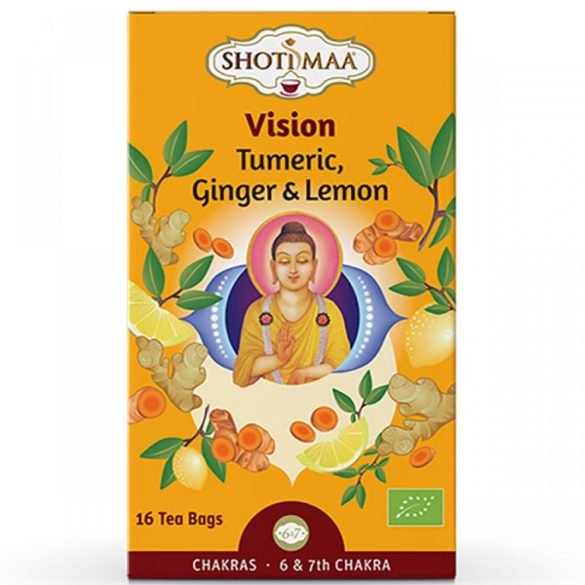 Shoti Maa bio vision kurkuma, gyömbér és citrom tea 16x2g 32 g