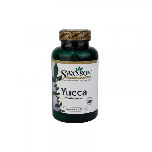 Swanson Yucca (Jukka pálma gyökér) 500 mg / 100 kapszula