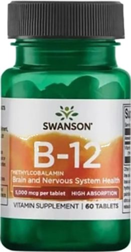 Swanson B-12 RÁGÓTABLETTA  60 db 2500mcg