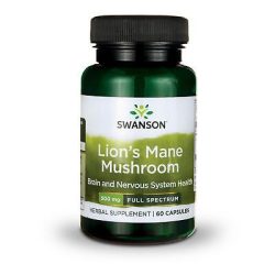   Swanson SÜNGOMBA (Lion's Mane Mushroom Full Spectrum) 500 mg 60 db