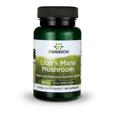 Swanson SÜNGOMBA (Lion's Mane Mushroom Full Spectrum) 500 mg 60 db