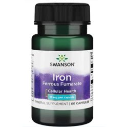  Swanson IRON FUMARATE (Vas - fumarát) gyomorkímélő 60 db 18 mg