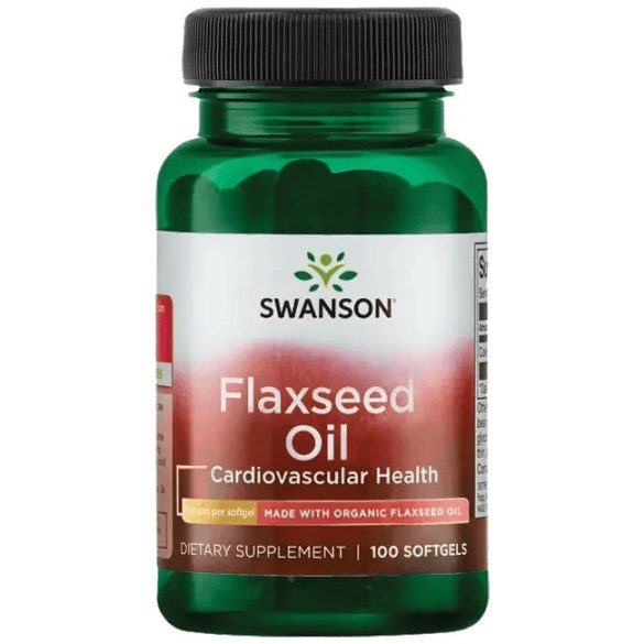 Swanson FLAXSEED OIL LENMAG OLAJ LÁGYZSELATIN  100 db 1 g