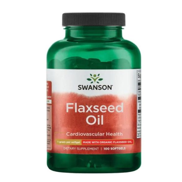 Swanson FLAXSEED OIL LENMAG OLAJ LÁGYZSELATIN  1 g 100 db