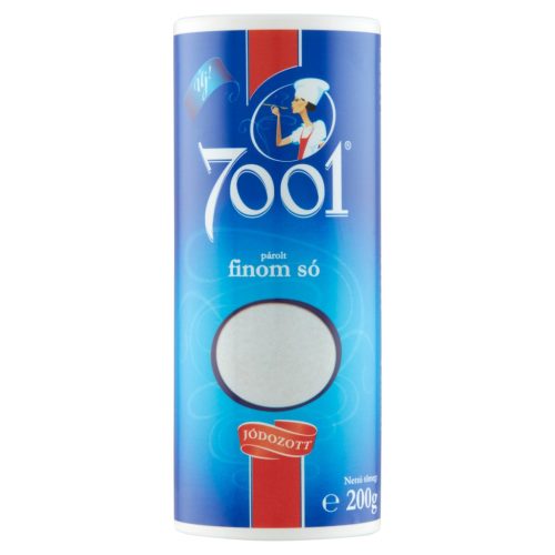 7001 Őstengeri Jódozott Párolt Finom Só Szóródobozban 200G