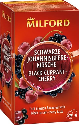 Milford feketeribizli-cseresznye ízű gyümölcstea 20x2,5g 50 g