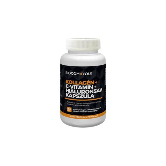 Biocom Kollagén + C-vitamin + Hialuronsav kapszula 100 db