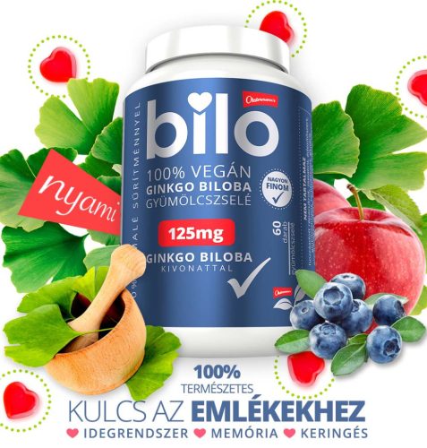 Nani BILO Memória támogató gyümölcszselé Ginkgo Biloba kivonattal