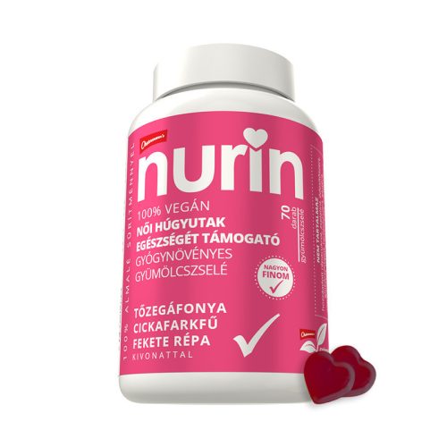 Nani NURIN Női Húgyutak Egészségét támogató gyümölcszselé (70db) tőzegáfonya kivonattal