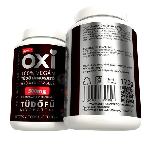 Nani OXI Tüdőtámogató gyümölcszselé (70db) Orvosi Tüdőfűvel – több, mint 1 havi adag