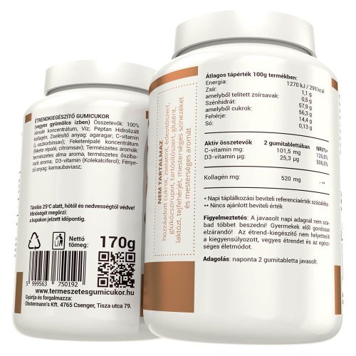 PEPTAN PORC ízületvédő gumivitamin (70db) PEPTAN kollagénnel – több, mint 1 havi adag