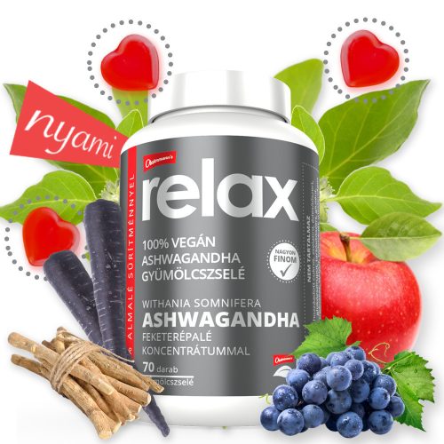 Nani  RELAX Ashwagandha gyümölcszselé (70db) feketerépalé koncentrátummal